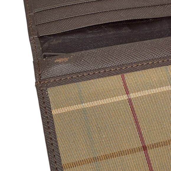 Burberrys Burberry Brown Check Canvas and Leather Long Wallet Authentic - Picture 12 of 14